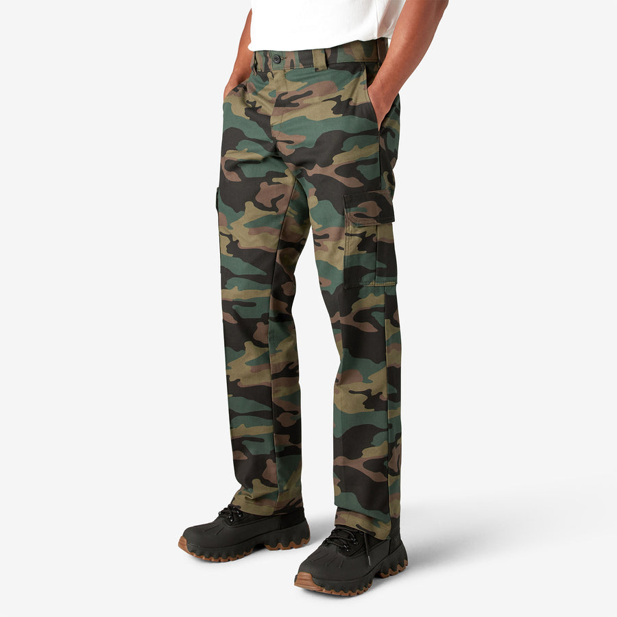 Flex Regular Fit Cargo Pants 30L - Hunter Green Camo