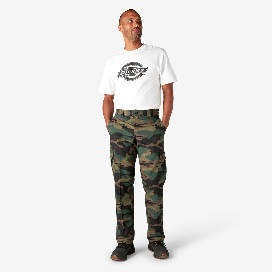 Flex Regular Fit Cargo Pants 30L - Hunter Green Camo