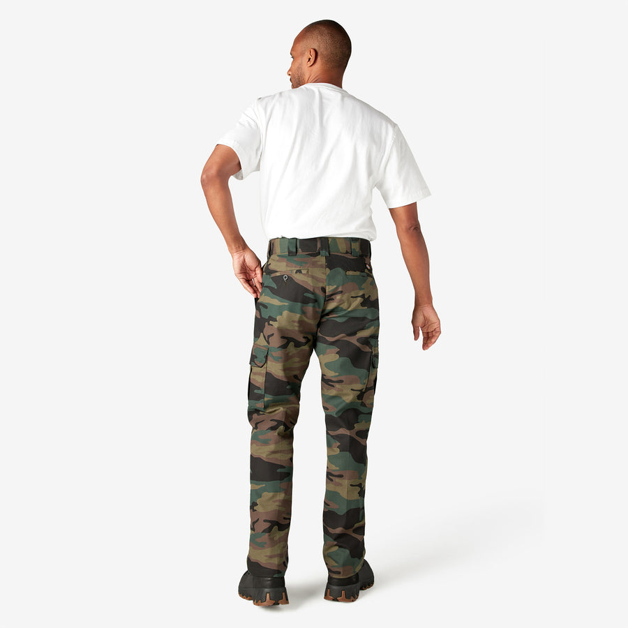 Flex Regular Fit Cargo Pants 30L - Hunter Green Camo