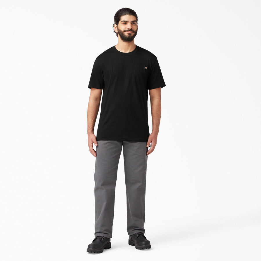 Lightweight Short Sleeve Pocket Tee - Black