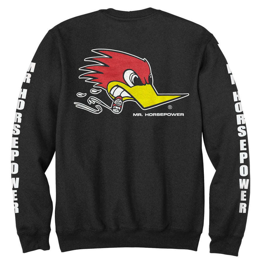 Mr. Horsepower Traditional Design Sweatshirt - Black