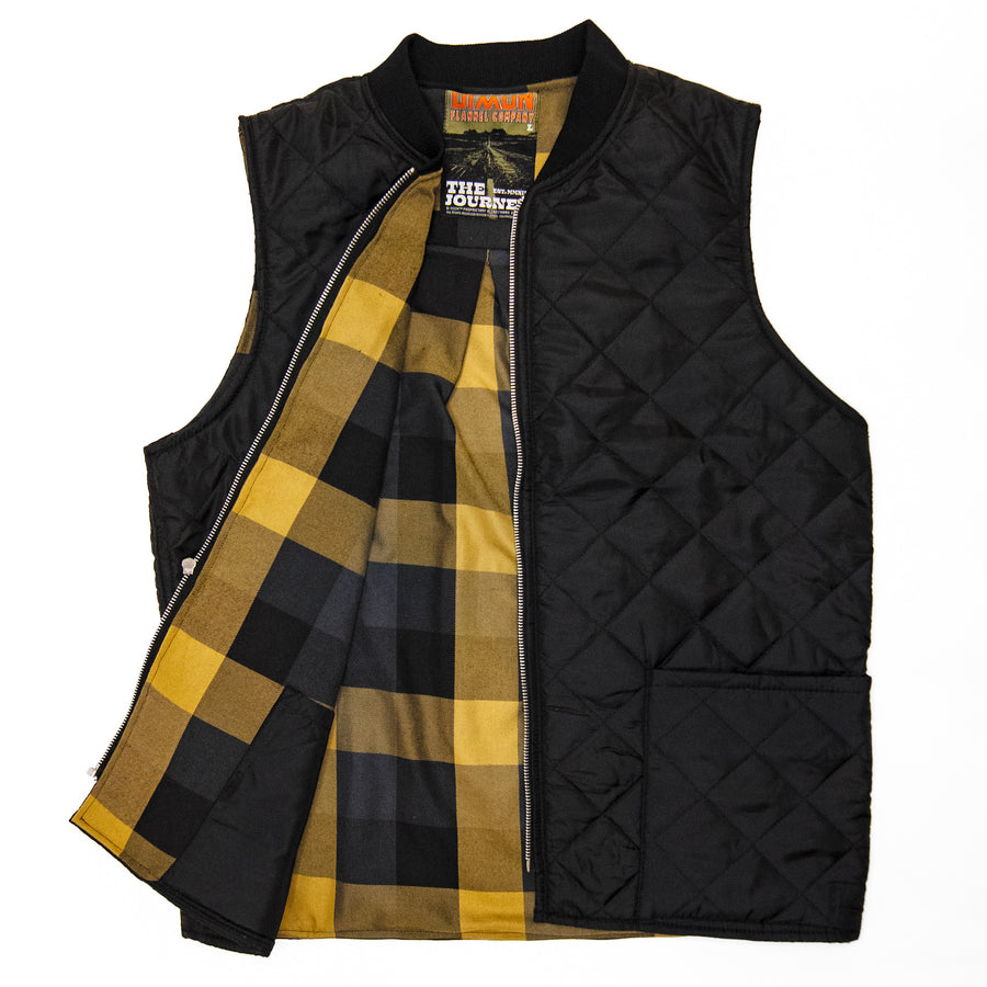 Reclaimed Freezer Moto Vest - Journey/Black - Medium