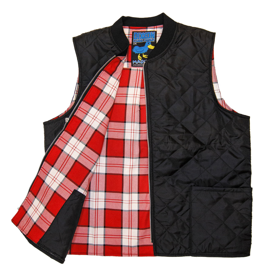 Reclaimed Freezer Moto Vest - Madison/Black - Large