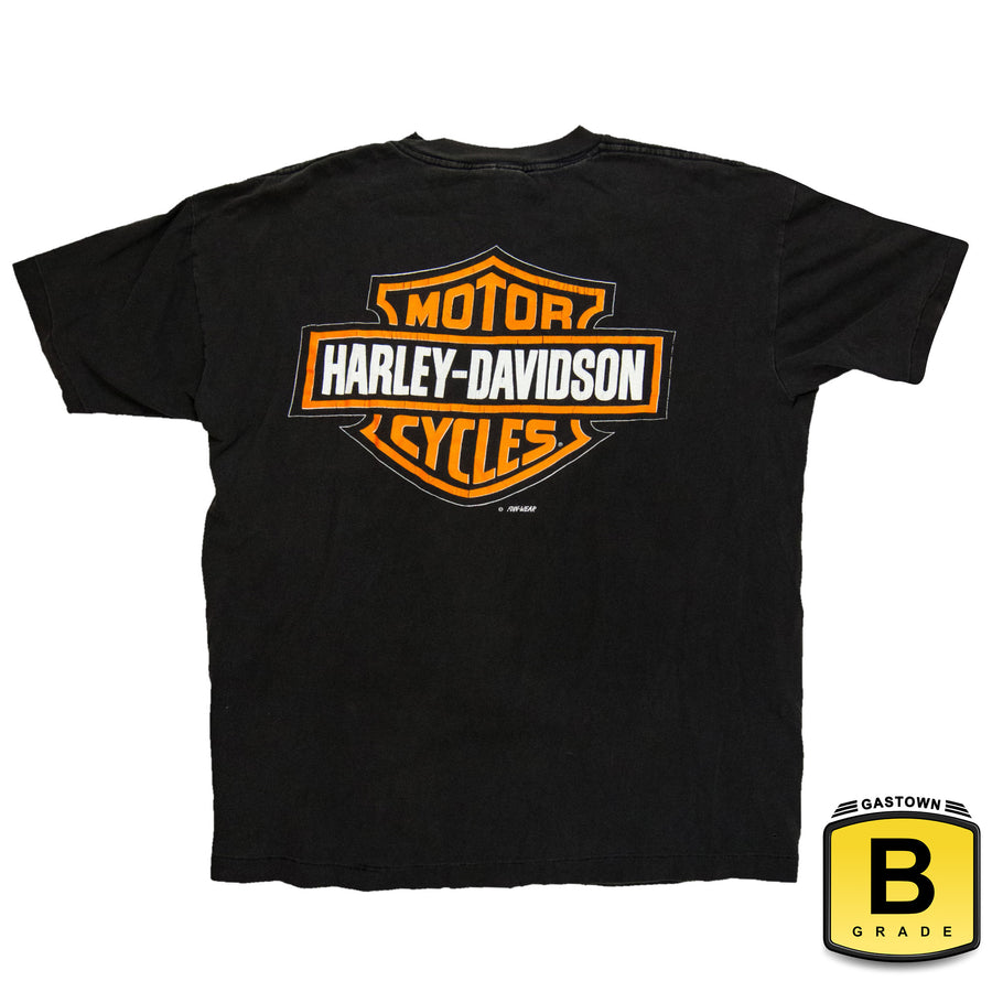 Harley Davidson Vintage T-Shirt - Off The Scale - Black